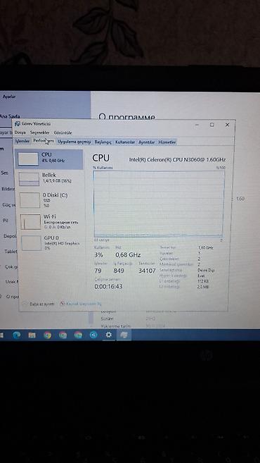 HP: HP noutbuk - Ekran: təxminən 15.6" - Klaviatura: tam ölçülü, ayrıca — 6
