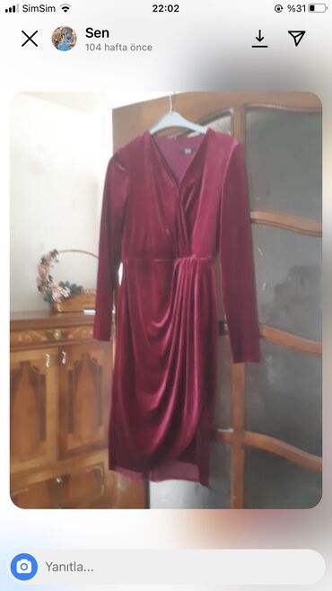 Женская одежда: Коктейльное платье, Миди, M (EU 38)