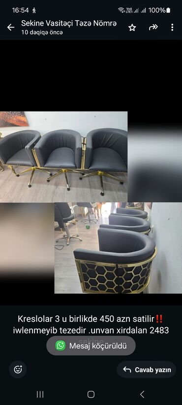 Salon, tibbi kreslolar: Yeni, Saş kəsimi kreslosu lalafo.az -da Salon, tibbi kreslolar: Yeni, Saş kəsimi kreslosu