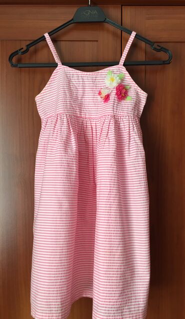 детские вещи на годик: Детское платье Benetton, цвет - Розовый