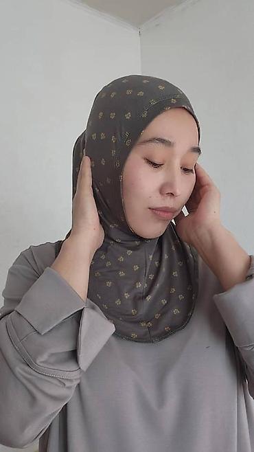 Другие головные уборы: Хиджаб-амир (готовый, быстрого надевания) - Модель: цельнокроеная — 2