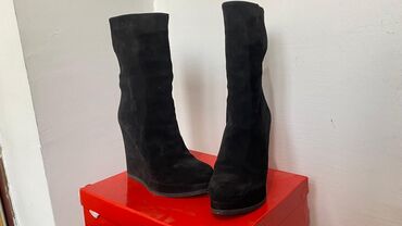 обувь 24 размер: Сапоги, 35, цвет - Черный