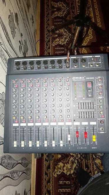 şur mikrafon: Omax CW-500B Stereo Powered Mixer - 8 mono kanal: hər kanalda — 1