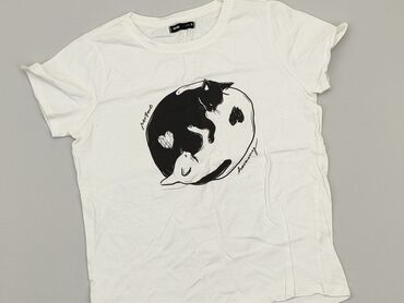 białe t shirty sinsay: T-shirt, SinSay, S, stan - Dobry