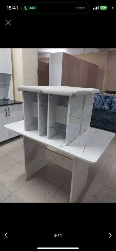 Другая мебель: Кухонный стол 4 табуретка комплект новый оптом баасы 3500сом готовые — 18