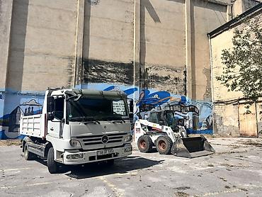 daye işi elanları: Xidmət: Mini yükləyici (Bobcat S220) və Mercedes tipli bortlu yük — 1