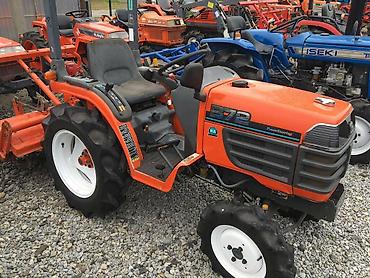 Мини-тракторы Kubota: Мини-трактора японских брендов с навесным оборудованием (роторные — 2