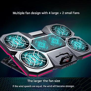 ventilator tap az: M-LID H5 RGB Laptop Soyuducu Stend | 6 Fan | 3 Sürət | 2000 RPM M-LID — 4