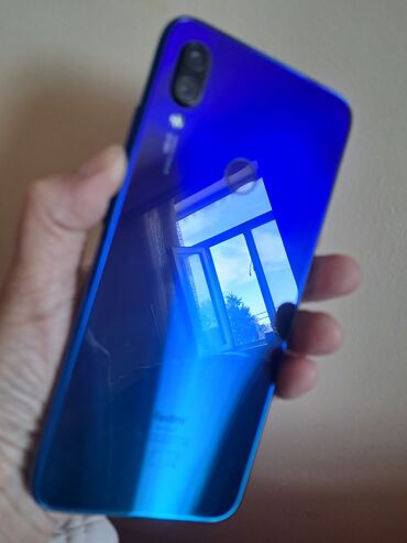 xiaomi redmi note 6: Xiaomi Redmi Note 7, 64 GB, rəng - Göy, 
 Sensor, Barmaq izi, İki sim kartlı