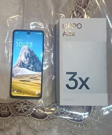 satılan telefonlar: Oppo A3x, 128 GB, Barmaq izi, Face ID, İki sim kartlı — 2
