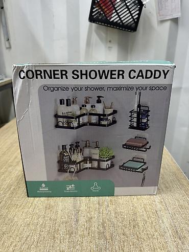 полка для душ: Угловая полка-органайзер для душа (Corner Shower Caddy) - Назначение — 3
