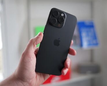 Apple iPhone: IPhone 15 Pro, Б/у, 256 ГБ, Черный, Кабель, Коробка, 100 %