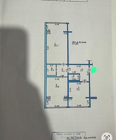 Продажа квартир: 2 комнаты, 66 м², 106 серия улучшенная, 8 этаж — 2