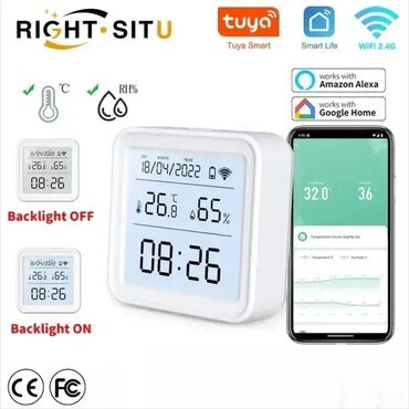 komode za piće: WiFi Termometar i Vlagometar (Smart Life, Tuya App) 🌡️ Karakteristike