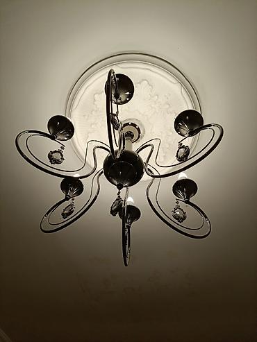 taxta lustur: Çılçıraq, 6 lampa, Metal — 2