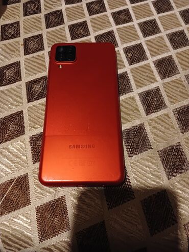 samsung galaxy a12: Samsung Galaxy A12, 64 ГБ, цвет - Оранжевый, Отпечаток пальца