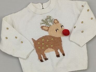 sweterek z koszula: Sweater, Reserved, 9-12 months, condition - Good