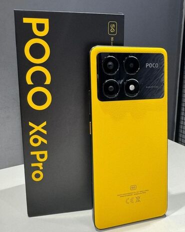 чехлы на редми нот 13 про плюс: Poco X6 Pro 5G, Колдонулган, 512 ГБ, түсү - Сары, 2 SIM, eSIM