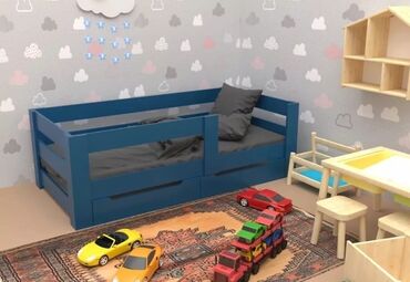 Təknəfərlik uşaq çarpayıları: Oğlan və qız üçün, Yeni, Çarpayı, Bazasız, Matras ilə — 2