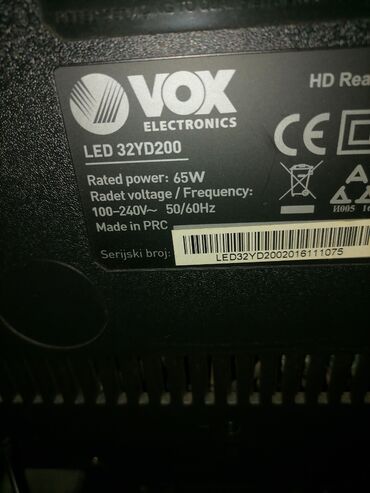 Televizori: TV tanki led VOX 32 inča ili 82 dijagonala ekrana ispravan dobar sa — 7
