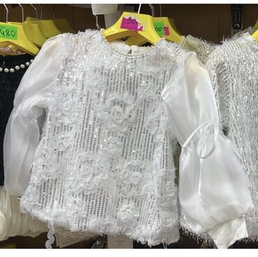 белые блузки больших размеров: Рубашка, цвет - Белый