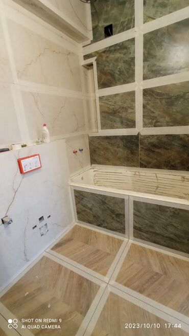 Строительство и ремонт: Укладка плитки в ванной | Керамогранитая плитка | Диагональная укладка Больше 6 лет опыта