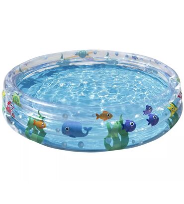 тёплый бассейн: Детский надувной бассейн BESTWAY Океан объемом 282л и размером