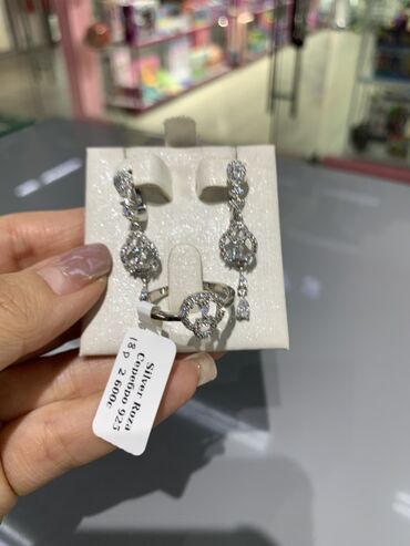 Серебряные наборы украшений: Набор украшений, Проба 925, Женские, Новый — 3