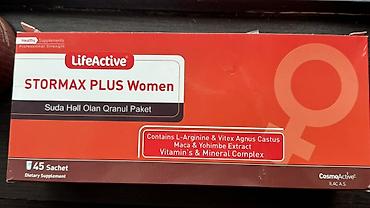 evalar vitamin c: LifeActive STORMAX PLUS Women – suda həll olan qranul paket İçində 39 — 1