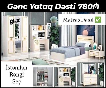 tək termo: *Gənc Yataq Dəsti ✨780Azn* ✔️İstehsal Rusiya Laminat 18/lik — 1