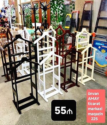 dolab ofis: Taxta geyim asılqanı – kişi valet dayağı ünvan AMAY ticarət mərkəzi ağ — 7