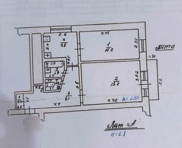 Продажа квартир: 2 комнаты, 44 м², Индивидуалка, 3 этаж, Старый ремонт