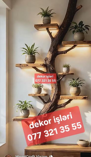 diffenbaxiya bitkisi: Dekorativ rəf, Corner shelf, Taxta, Zəmanətsiz, Kredit yoxdur — 1