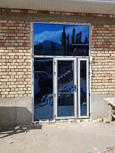 Готовые пластиковые окна: Пластик эшик терезелер МОСКИТНЫЕ СЕТКИ термо тёплая серия фасадное — 11