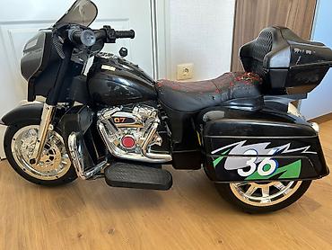 elektrikli chopper: Uşaq üçün elektrikli motosikl (chopper stili) - Rəng: qara, yaşıl — 5