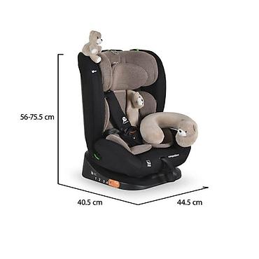 igraonica kiki: Auto sedište za decu Competition 40–150 cm – Cool Beige MONI Šifra — 3