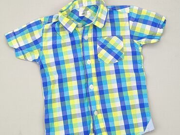 koszula chłopięca w kratę: Bluzka, Pepco, 12-18 m, stan - Dobry