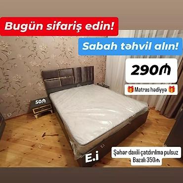 Ev və bağ: Yeni, İkinəfərlik çarpayı, Bazasız, Matras ilə — 7