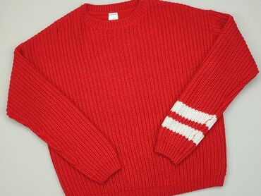 czerwony sweterek: Sweterek, C&A, 14 lat, 158-164 cm, stan - Bardzo dobry