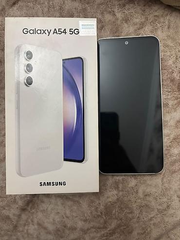 Mobil telefonlar: Samsung Galaxy A54 5G, 128 GB, rəng - Ağ, Barmaq izi — 5
