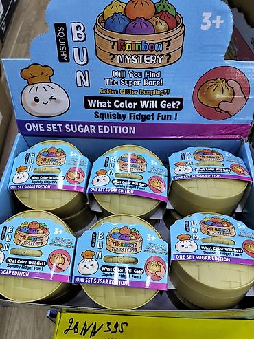stress çarxı: Squishy Bun – Mystery Rainbow “Sugar Edition” seti squişilər təzə — 3