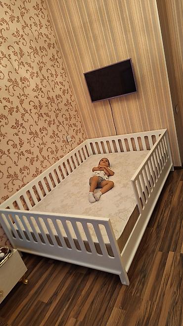 ag neft: Uşaq üçün qoruyucu bortlu yataq - Rəng: ağ - Material: ağac/MDF — 4