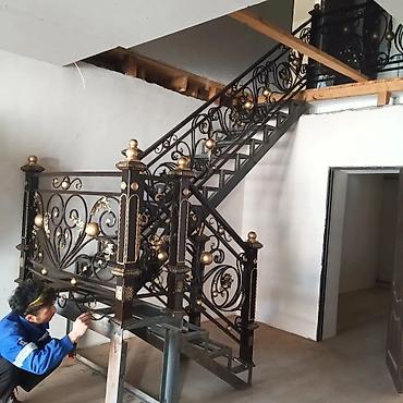 Готовые перила: Готовые перила, Материал: Кованное железо, Для крыльца — 17