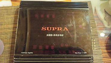 Аудиотехника: SUPRA SBD-A4240 avtomobil gücləndiricisi - 4 kanallı power amplifier — 1