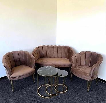 Ugaone garniture: 04. Shell set ( 2 fotelje + dvosed ) -Cena za set : 400e na lalafo.rs — 8 Ugaone garniture: 04. Shell set ( 2 fotelje + dvosed ) -Cena za set : 400e — 8