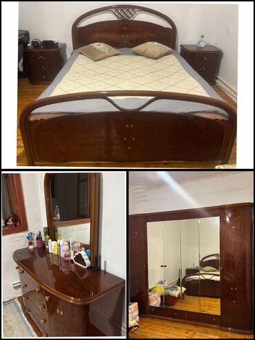 loft мебель: Двуспальная кровать, Шкаф, Трюмо, Тумба, Б/у