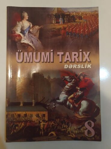 Kitablar, jurnallar, CD, DVD: Ümumi Tarix dərslik 8 ci sinif 
2018 ci il 
Qiymət 4 manat