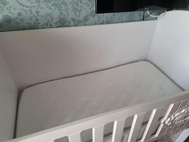 пастельное белье: Uşaq beşiyi – Ali Bebe model - Rəng: ağ/ivori - Material: MDF/laminat — 3