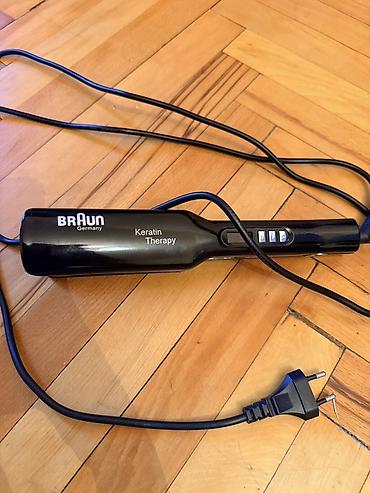 dyson ütü fen: BRAUN Germany “Keratin Therapy” saç ütüsü - Geniş, hamar isitmə — 3