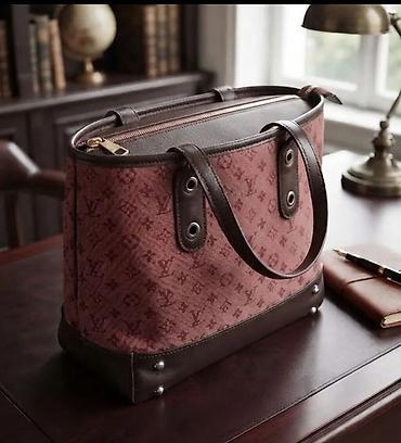 Elegantna ženska torba – tote/šoper stil. - Materijal: platno u